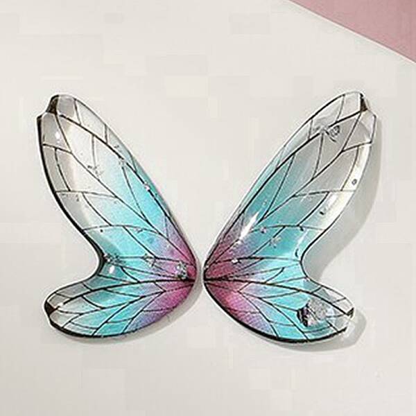 Gradient Color Transparent Resin Pendants