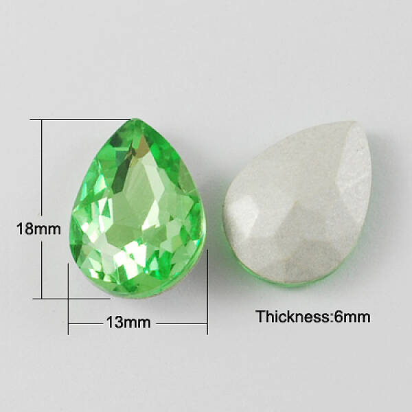 Glass Pointed Back Rhinestone