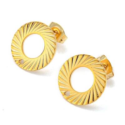 201 Stainless Steel Stud Earrings Finding