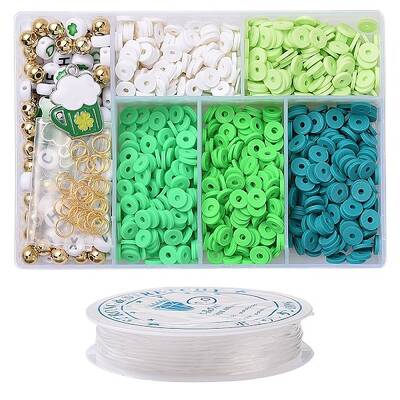 DIY Saint Patrick's Day Polymer Clay Beads Bracelet Making kit