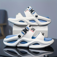Stylish Men's Summer Slides - Ultra-Comfortable, Thick Sole Sandals with Breathable EVA Material for Indoor and Outdoor Activ...