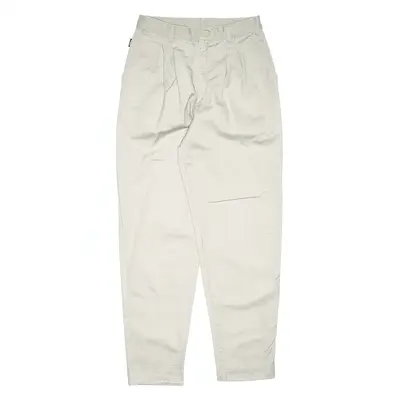 OBER Pleated Grey Regular Mom Trousers Womens W24 L28