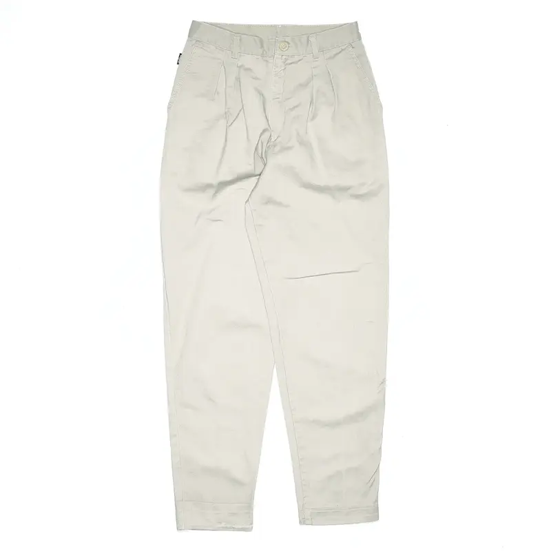 OBER Pleated Grey Regular Mom Trousers Womens W24 L28