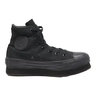 CONVERSE High Top Trainers Black Canvas Womens UK 3