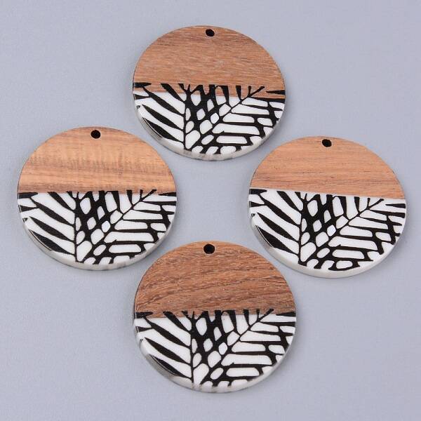 Resin & Walnut Wood Pendants
