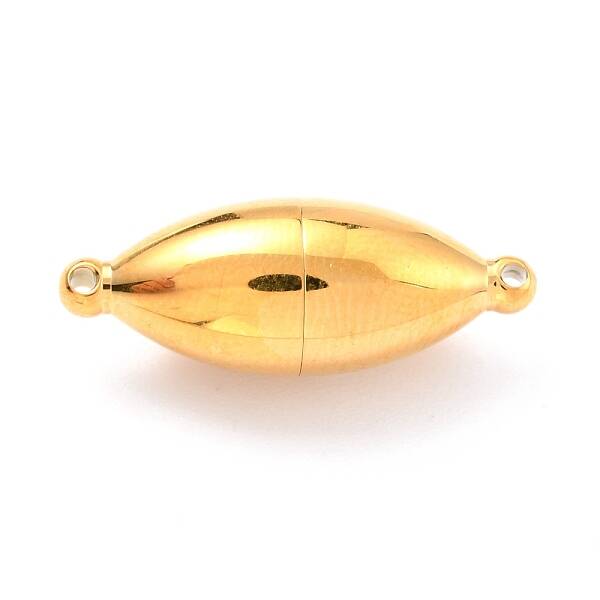 Ion Plating(IP) 304 Stainless Steel Magnetic Clasps with Loops