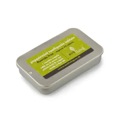 Toothpaste Tablets - TIN | Type: Flouride Free | Size: 1 Month Supply