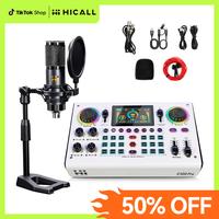 HiCall C100PRO Live MIXER Professional sound quality: Dual DSP, custom effects and noise reduction - suitable for live broadc...