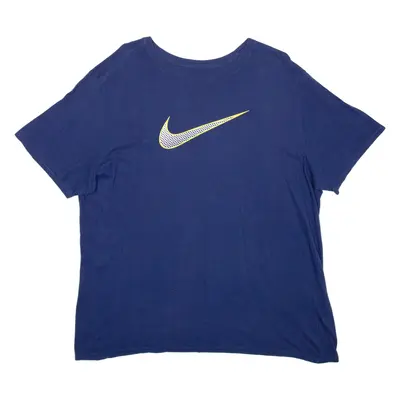 NIKE Mens T-Shirt Blue 2XL