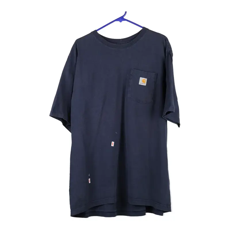 Carhartt T-Shirt - XL Blue Cotton