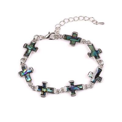 Natural Shell Link Chain Bracelet for Women