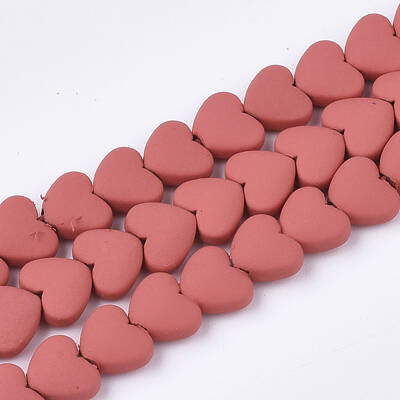 Spray Painted Non-magnetic Synthetic Hematite Beads Strands