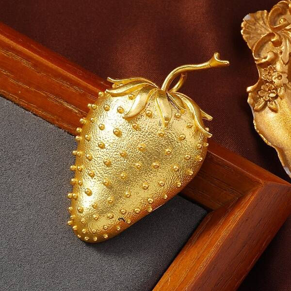 Matte Golden Alloy Brooches