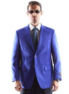 Big And Tall & Extra Long Sizes Mens Blazer With Brass Buttons