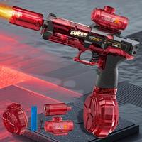 Adult and Children Electric Water Gun Range up to 26 Feet Automatic Spray Gun LED Light Adult Outdoor Large Capacity Automati...