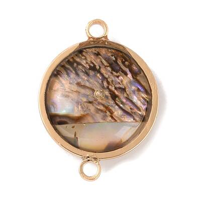 Natural Abalone Shell/Paua Shell Connector Charms