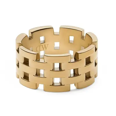 Daniel Wellington Splendido Anello In Acciaio Placcato Oro 5-Link Dw0040100 - Circuito: 60 Mm
