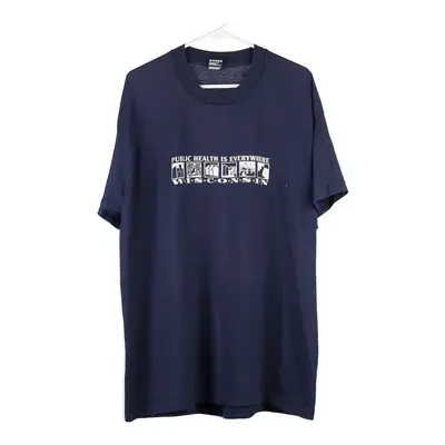 Fruit Of The Loom T-Shirt - 2XL Blue Cotton