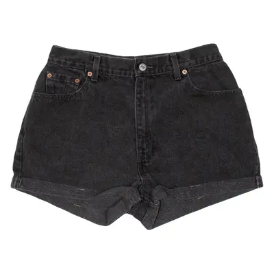 LEVI'S Girls Denim Shorts Black Relaxed 12Y W28