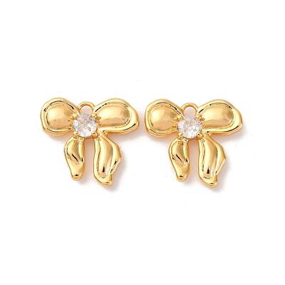 Brass Micro Pave Cubic Zirconia Pendants