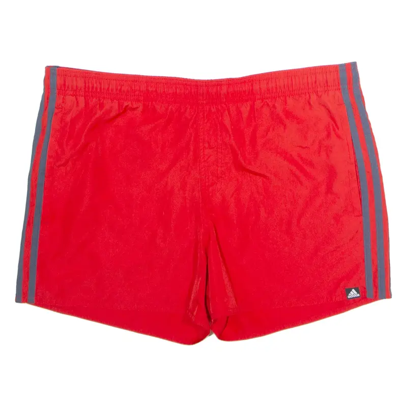 ADIDAS Mens Swimming Shorts Red M W36