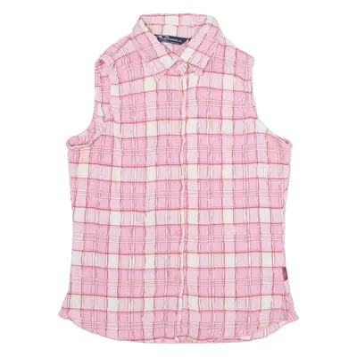 O'NEILL Womens Shirt Top Pink Sleeveless Check L