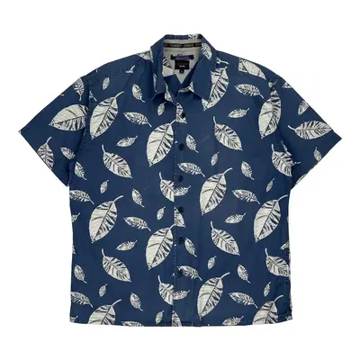 Tommy Jeans Graphic Shirt - Large Blue Cotton