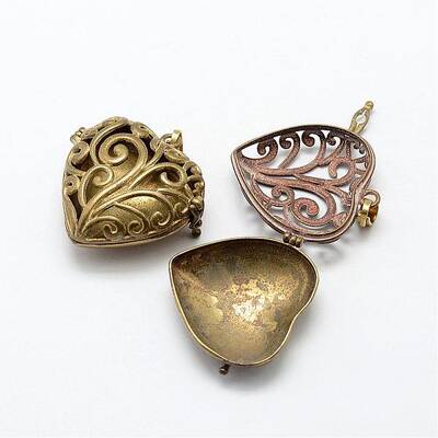 Brass Hollow Cage Pendants
