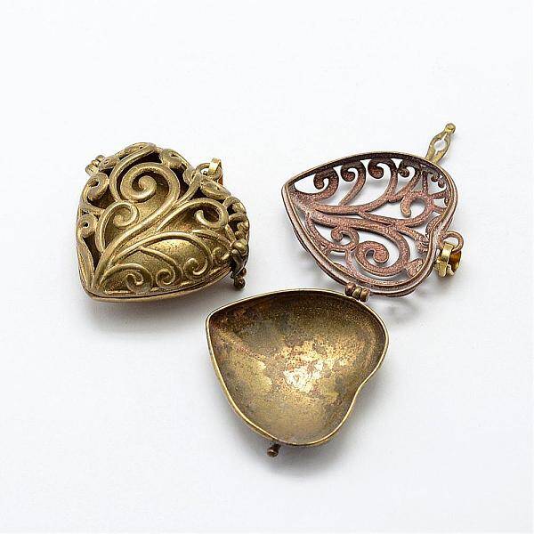 Brass Hollow Cage Pendants