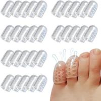 Silicone Anti-Friction Toe Protector, 30 Pcs Gel Toe Protectors Breathable Toe Covers, Soft Clear Little Guards for Men Women...