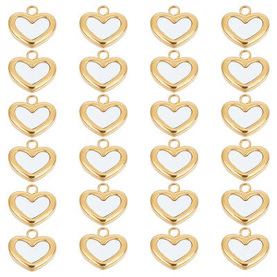 10Pcs 304 Stainless Steel Pendants