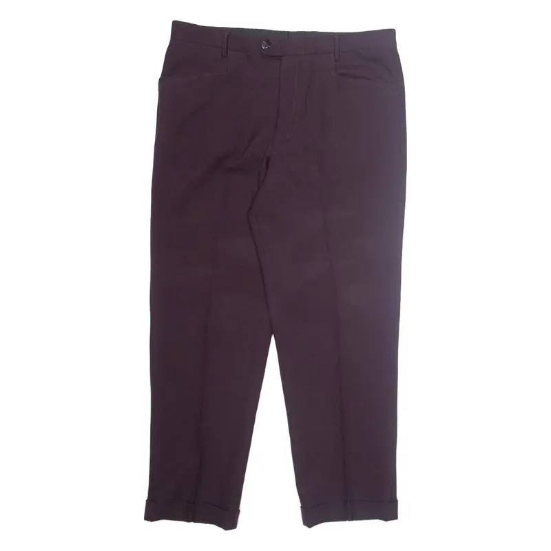 S.P Workwear Womens Trousers Purple Loose Straight W36 L29