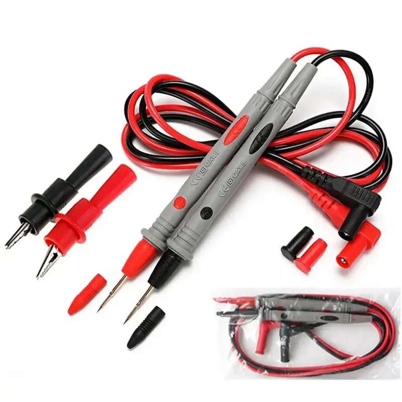 1000V 20A Universal Digital Thin Tip Needle Multimeter, Multimeter with All-inclusive Insulated Handle, Electrical Measuring...