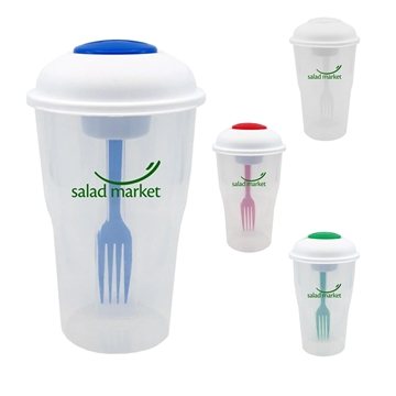 36 Custom Salad Shaker Container with Fork and Dressing Container ...