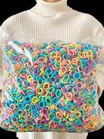 Colorful Small Hair Ties, 100pcs High Stretch Nylon Hair Ties, Gifts for Girlfriend, Cute Hair Accessories for Women & Girls...