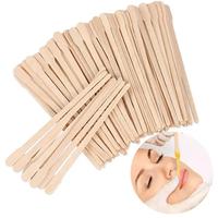 100pcs Wooden Waxing Applicator Stick, Wax Spatulas Wax Applicator Sticks, Waxing Craft Sticks for Hair Eyebrow Removal, Chri...