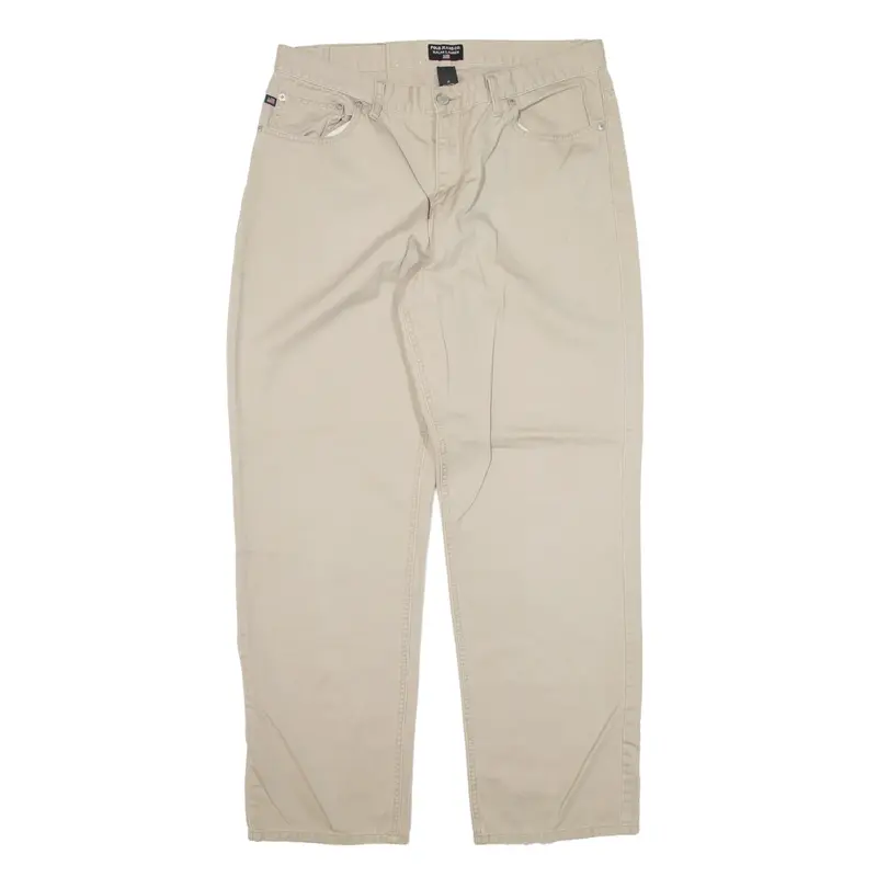 POLO RALPH LAUREN Trousers Beige Relaxed Straight Womens W34 L30