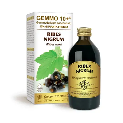 Dr Giorgini gemmo 10+ blackcurrant 200 ml non-alcoholic liquid