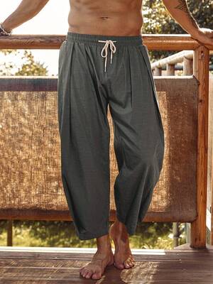 Retro casual harem pants