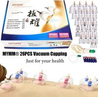 Cupping Set 26Cups, Biomagnetic Traditional Therapy, Vacuum massage alternative therapy, Relieve Pain and Relax Muscles, Gift...