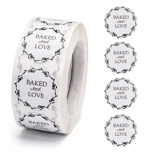 Baked with Love Stickers