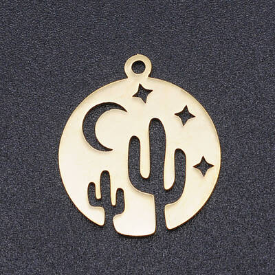 201 Stainless Steel Laser Cut Pendants