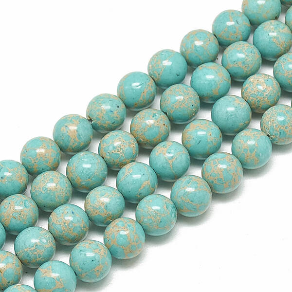 Synthetic Imperial Jasper Beads Strands