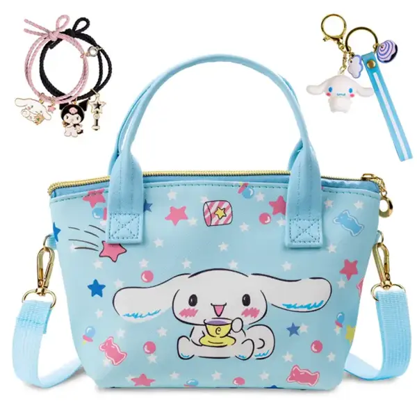 Shoulder Bag with Keychain and Two Magnetic Bracelets for Friends Cute Anime Wallet. Cute bag for women, girls, teenagers. Gr...