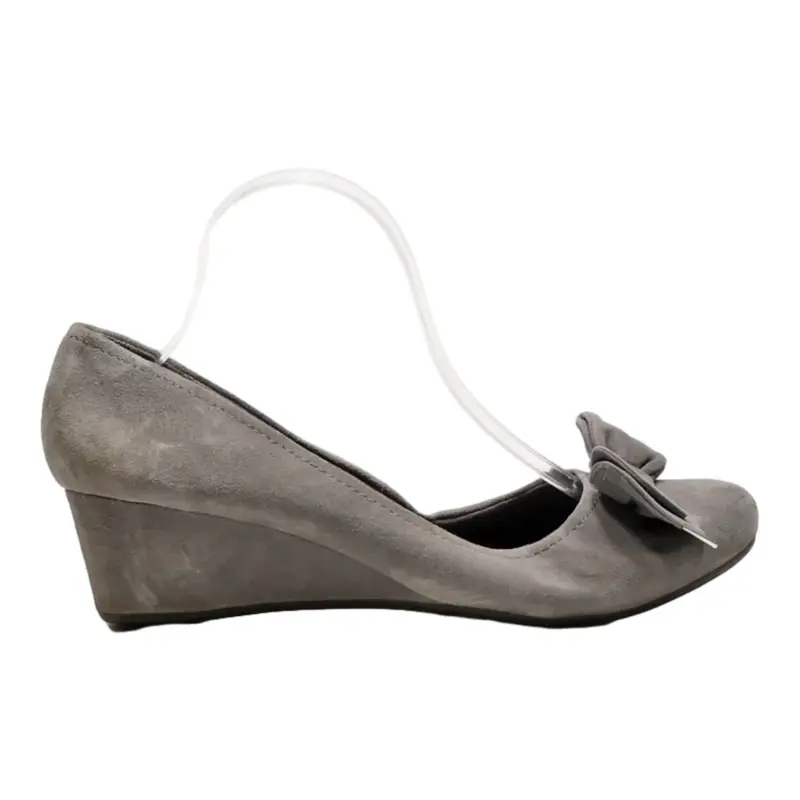 ROCKPORT Wedge Ballet Shoes Grey Synthetic Womens UK 8.5