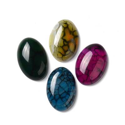 Natural Dragon Veins Agate Cabochons
