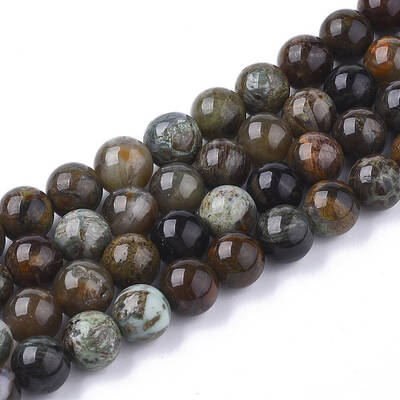Natural Serpentine Beads Strands