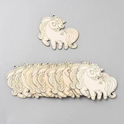 Unicorn Unfinished Wood Pieces