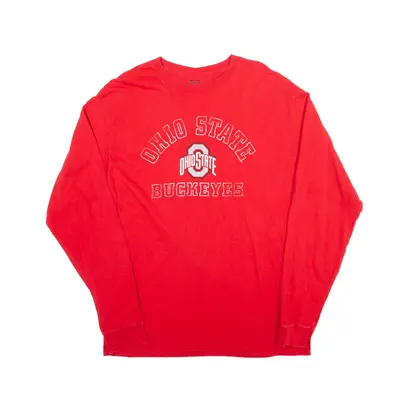 PROEDGE Ohio State Buckeyes T-Shirt Red Long Sleeve Mens L