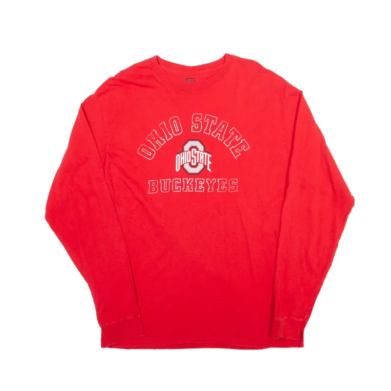 PROEDGE Ohio State Buckeyes T-Shirt Red Long Sleeve Mens L